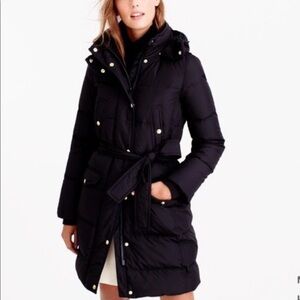 J.Crew Women’s XXS (00) Wintress Down Puffer Jacket Black
